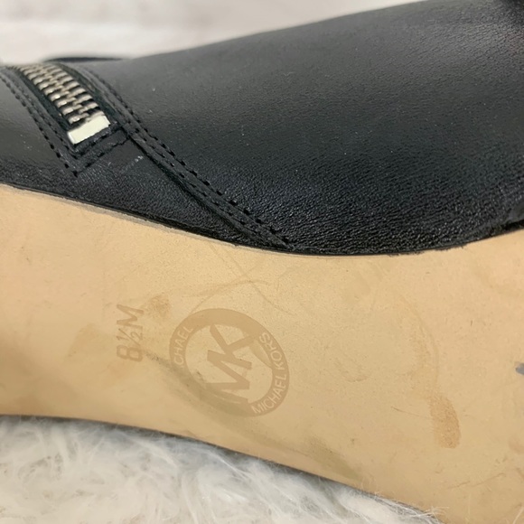 ❌SOLD❌MICHAEL Michael Kors BLK Open Leather Ankl - Picture 4 of 8